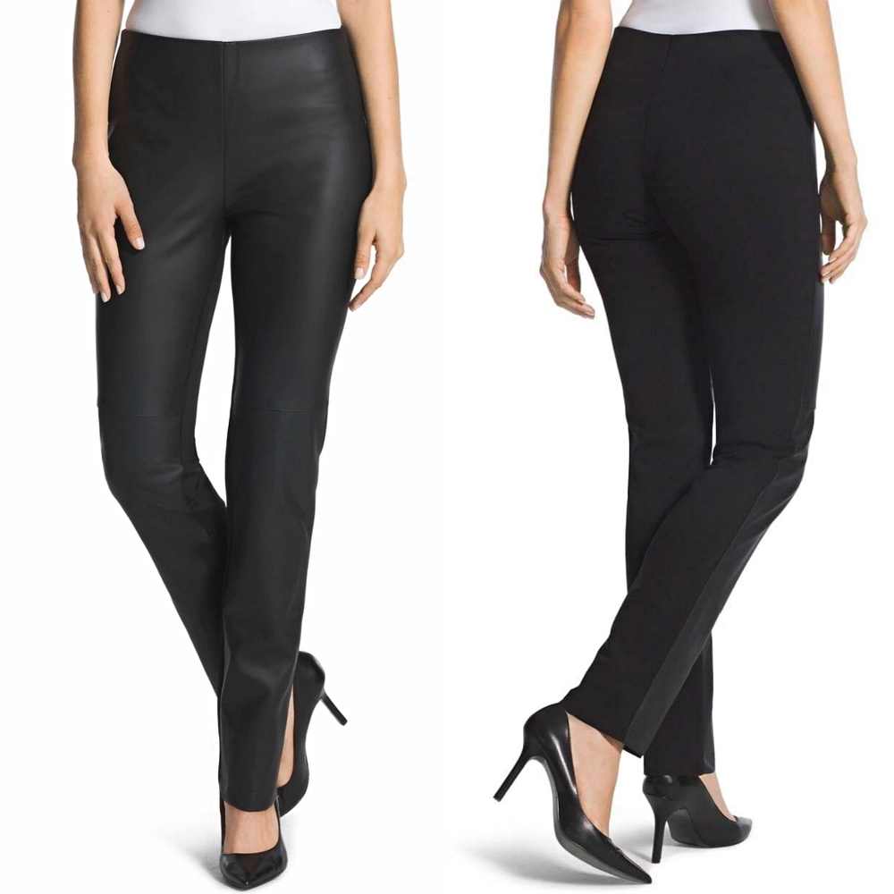 Chicos 3 FAUX-LEATHER PANTS